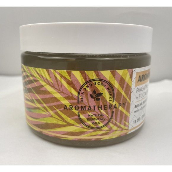 BATH & BODY WORKS  AROMA OASIS-PINEAPPLE +LIME +EUCALYPTUS  SUGAR BODY SCRUB - Picture 2 of 6